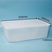 MSK PFA Box 240*170*110 mm Lid; Acid-Alkali-Resistant Square Trough; One-Piece Molded Container for Instrument Cleaning Soaking;