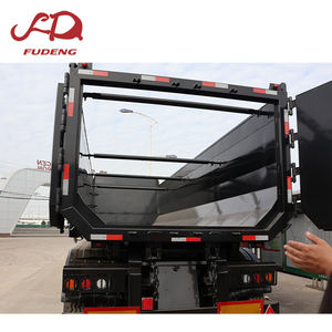 Semi-<span class=keywords><strong>remorque</strong></span> à benne basculante hydraulique à pointe arrière en acier robuste personnalisée, capacité <span class=keywords><strong>de</strong></span> 100 tonnes pour le transport <span class=keywords><strong>de</strong></span> marchandises <span class=keywords><strong>de</strong></span> construction - Product Image 4