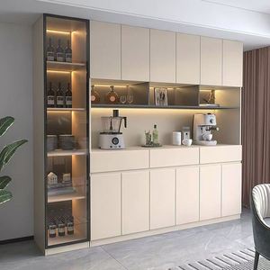 ตู้ไม้ด้านข้างคุณภาพสูงส่งตรงจากโรงงานเหมาะสำหรับสีครีมอบอุ่นสีขาวในห้องนั่งเล่น - Product Image 1