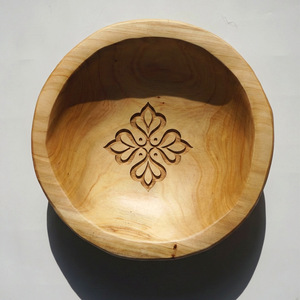 ชามผลไม้ทำด้วยมือไม้ไผ่ขนาดใหญ่สไตล์นอร์ดิกของตกแต่งบ้าน - Product Image 4