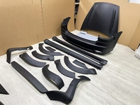 Kit carrosserie style MSY modifié pour Porsche Cayenne 957, comprenant pare-chocs avant et arrière, capot et kit carrosserie large avec extensions d'ailes et passages de roues.