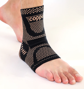 Attelle de cheville en cuivre infusé, manchon de compression pour le soutien de la cheville pour hommes et femmes, pour les douleurs au pied, les entorses de la cheville, les sports - Product Image 2