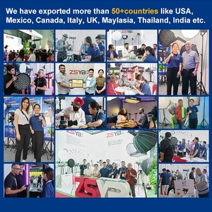 Zsyb ánh sáng chụp ảnh tốt nhất người bán 300W 2700K-6500K Hợp kim nhôm <span class=keywords><strong>Studio</strong></span> máy ảnh Đèn cho video - Product Image 6