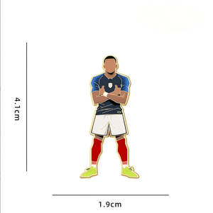 Pins Esmaltados de <span class=keywords><strong>Estrellas</strong></span> del Fútbol 2026: Insignias de Messi, Ronaldo, Neymar, Mbappé para Fans del Torneo de Fútbol de EE. UU., Canadá y México - Product Image 4