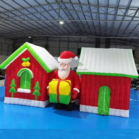 Tente gonflable Père Noël amusante et écologique en tissu Oxford pour offrir des cadeaux de bonbons, célébration pour enfants, marque Sunny