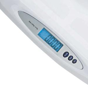 Báscula Digital para Bebés EBST-20, Báscula Ovalada Blanca Antideslizante para Uso Doméstico, 20 kg Máximo, Precisión de 5 g, Funciona con Batería - Product Image 2