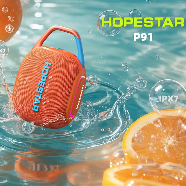 HOPESTAR P91 15W IPX7 Waterproof RGB LED Lighting Outdoor Portable Wireless Speaker