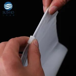 2024 высококачественный полупрозрачный матовый многоразовый пластиковый пакет на молнии с застежкой-молнией для ткани