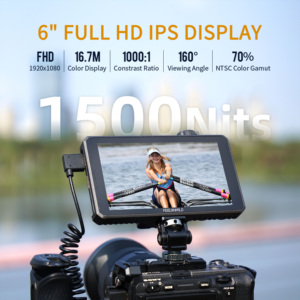 จอภาพ FEELWORLD SC6 สำหรับติดกล้อง ความสว่าง 1500 นิต ขนาด 6 นิ้ว IPS โครงสร้างอะลูมิเนียม 60Hz  รองรับ 3G-SDI  พร้อมโลโก้และบรรจุภัณฑ์แบบกำหนดเอง - Product Image 3