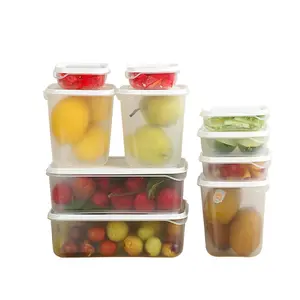 OWNSWING Réfrigérateur bac à légumes scellé 10 pièces/ensemble de matériel de protection de l'environnement de qualité alimentaire emplacement pour carte stockage empilable