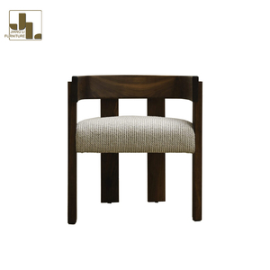 <strong>Medieval</strong> Style Solid Wood Hotel Restaurant Bistro Dining Chair Living Room Bedroom Upholstered Leisure Armchair <strong>Furniture</strong> - Product Image 6