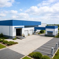 Atelier en acier préfabriqué, entrepôt, conception personnalisée, production, livraison rapide, certifié CE