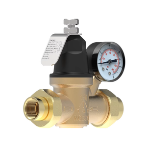 Vanne <span class=keywords><strong>de</strong></span> réduction <span class=keywords><strong>de</strong></span> <span class=keywords><strong>pression</strong></span> d'<span class=keywords><strong>eau</strong></span> en laiton sans plomb, régulateur, soupape <span class=keywords><strong>de</strong></span> décharge avec manomètre pour la <span class=keywords><strong>maison</strong></span> - Product Image 2