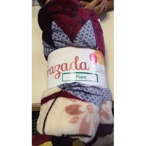 Parure de lit Razada, taille matrimoniale, motif floral patchwork, tissu polaire soyeux, 10 pièces - Product Image 3