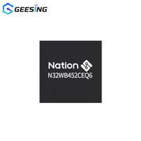 Geesing ARM Cortex-M4F+M0 SoC MCU de Doble Núcleo BLE 5.0, 144MHz, 512KB Flash, QFN-48 con 7xUSART, 2xCAN, N32WB452CEQ6