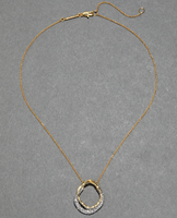 Collier pendentif double cercle en laiton plaqué or et argent unique et personnalisé, bijoux de créateur de mode, fabrication en usine