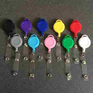 Hot Sale Pvc Solid Color Reel Name & Card Clip <b>Nurse</b> Retractable Id Badge Holder - Product Image 1