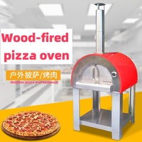 Four à pizza au feu de bois Fruitwood Design avec équipement de cuisson au charbon de bois