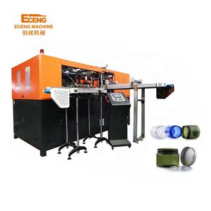 Mejores precios Tipo lineal Frasco de 4 cavidades <span class=keywords><strong>Boca</strong></span> ancha <span class=keywords><strong>M</strong></span>áquina automática de soplado de botellas/<span class=keywords><strong>M</strong></span>áquina que hace tarros de botellas Precio de fábrica de bajo costo - Product Image 1