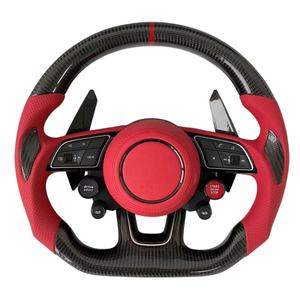 <span class=keywords><strong>Volante</strong></span> Deportivo de Fibra de Carbono Forjado y Calentado con Alcántara para <span class=keywords><strong>Audi</strong></span> <span class=keywords><strong>A4</strong></span> B7 <span class=keywords><strong>B8</strong></span> <span class=keywords><strong>B8</strong></span>.5 B9 <span class=keywords><strong>Sline</strong></span>, Años 2014 2017 2018 2019 2020 2022 - Product Image 1