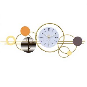 Reloj de Pared de Metal Resistente de Estilo Antiguo, Movimiento de Cuarzo, Diseño Silencioso, Estilo Moderno de Mediados de Siglo, Belleza Duradera, BRUSHSTROKE - Product Image 1