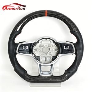 Volant en fibre de carbone personnalisé pour Volkswagen <span class=keywords><strong>Golf</strong></span> 4 5 6 6r 7 7.5 <span class=keywords><strong>8</strong></span> MK 4 5 6 7 7.5 <span class=keywords><strong>8</strong></span> 7 R GTI GTD <span class=keywords><strong>GTE</strong></span> - Product Image 1