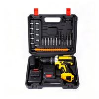 Nuevo Taladro de Litio de 21V, Multifuncional, con Tres Funciones, Taladro de Impacto, Juego de Destornilladores Eléctricos