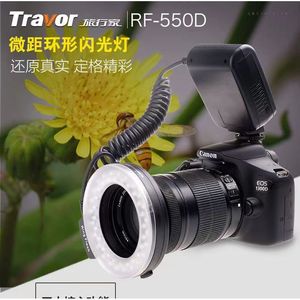 ไฟแฟลชวงแหวน Travor RF-550D สำหรับการถ่ายภาพมาโคร พร้อมขั้วต่อฮอตชู ดีไซน์แบบพกพาสำหรับมืออาชีพ - Product Image 1