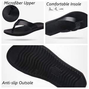 Dernier modèle de tongs pour hommes Pantoufles d'extérieur à semelle souple en cuir véritable et motif quadrillé pour hommes - Product Image 5