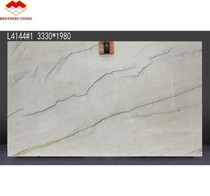 Yunfu lujo moderno Brasil blanco cuarcita paneles de pared <span class=keywords><strong>Mont</strong></span> <span class=keywords><strong>Blanc</strong></span> alta calidad pulido piedra Natural interior impermeable gran losa - Product Image 3