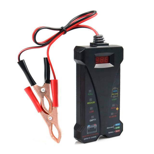 12V LCD Display Digital Battery Tester Charging System Analyzer