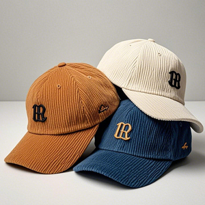 Gorra de béisbol de pana unisex personalizada, gorra de camionero ajustable de Color sólido Vintage, gorra para viajes al aire libre - Product Image 2