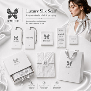 Nuova <span class=keywords><strong>Sciarpa</strong></span> di Lusso <span class=keywords><strong>in</strong></span> Raso di <span class=keywords><strong>Seta</strong></span> Stampa a Quadretti Foulard Quadrato Morbido <span class=keywords><strong>in</strong></span> <span class=keywords><strong>Seta</strong></span> da <span class=keywords><strong>Donna</strong></span> - Product Image 4