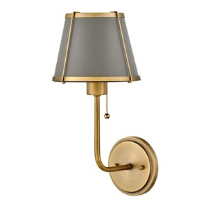 Modern LED <b>Wall</b> <b>Light</b> for Living Room Bedroom Study or Hotel-Elegant Art Deco Coffee Fabric Colored Lampshade <b>with</b> Iron Body - Product Image 4