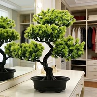 2 Arbres Bonsaï Artificiels |   Plantes en pot décoratives pour la maison, l'hôtel, l'appartement, les centres commerciaux - Toutes saisons, sans électricité