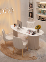 Bureau de consultation médicale et esthétique au design moderne et luxueux, en fer, pour usage professionnel et diagnostic en face-à-face en salon