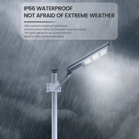 Lampe solaire LED tout-en-un pour extérieur, haute luminosité, économie d'énergie, 1800W, 2400W, 3600W, étanche