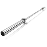 Barre OB de gymnastique professionnelle UNIQ en gros en acier inoxydable courbe droite 2200mm 20kg haltère droite en acier inoxydable