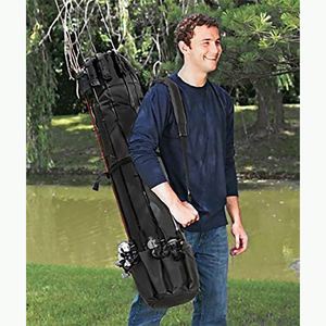 Muestra Gratis: Bolsa Organizadora de Cañas de Pescar Multifuncional, Impermeable y Duradera para 5 Cañas y Carretes - Product Image 1