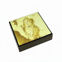 Caja de Madera con Tapa con Mapa de Arabia Saudita en Oferta