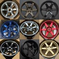 عجلات LZT-219 مقاس 18 بوصة من نوع Volk Racing Te37 Saga S-PLUS لسيارات تويوتا وسوبارو ومازدا وهوندا سيفيك، متوفرة بنمط 5x100 و5x112 و5x120 و5x114.3