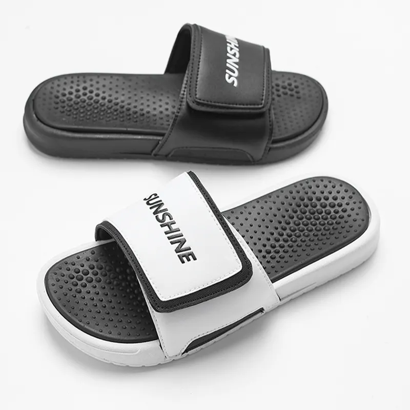 Zapatillas con Logo personalizado para hombre, zapatillas con logotipo personalizado, informales, de PVC, para verano