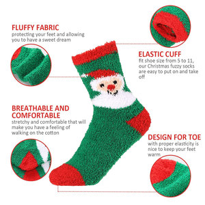 Chất Lượng Cao Tùy Chỉnh Phụ Nữ Vui Ấm Cúng Vớ Mờ Mùa Đông Ấm Mờ Vớ Giản Dị Mềm Phụ Nữ Giáng Sinh Vớ - Product Image 2