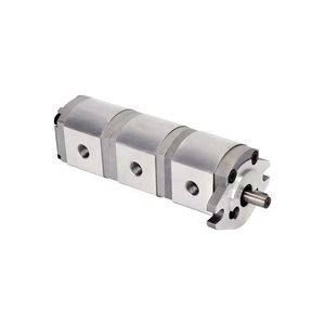 Bomba de engranajes doble de 3 etapas YD OEM 150W 5, 300 bar con conexión de rosca y brida para reparación de excavadoras, 1 año de garantía - Product Image 2