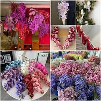 Bunga Anggrek Phalaenopsis Buatan Tangan 9 Tangkai Bahan Sutra Modern, Laris Manis dari Pabrik, untuk Dekorasi Pernikahan dan Rumah