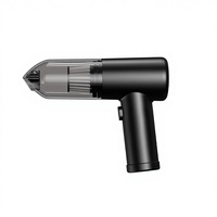 Souffleur d'air sans fil portable 2 en 1 avec aspiration de 5000 Pa, alimenté par batterie, 3 vitesses réglables, aspirateur d'intérieur de voiture en ABS