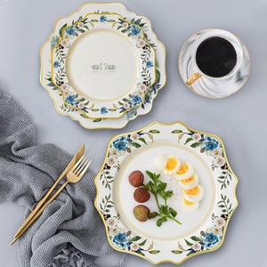 Chất Lượng Cao Hướng Dương Tấm Dinner Gốm Hoa Bộ Đồ Ăn Đặt Sứ Charger Tấm - Product Image 5