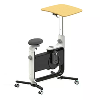 Chaise de vélo de bureau à prix d'usine poste de travail de bureau à domicile debout vélo d'exercice intérieur réglable en hauteur cycle de bureau