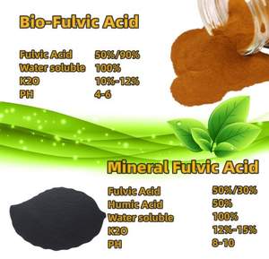 X-Humate 80% Ácido fúlvico Polvo de fertilizante foliar orgánico 100% Polvo fúlvico soluble en agua - Product Image 3