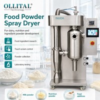 Secador de Alimentos en Polvo Ollital con Cámara de Acero Inoxidable y Control PLC para el Desarrollo de Ingredientes